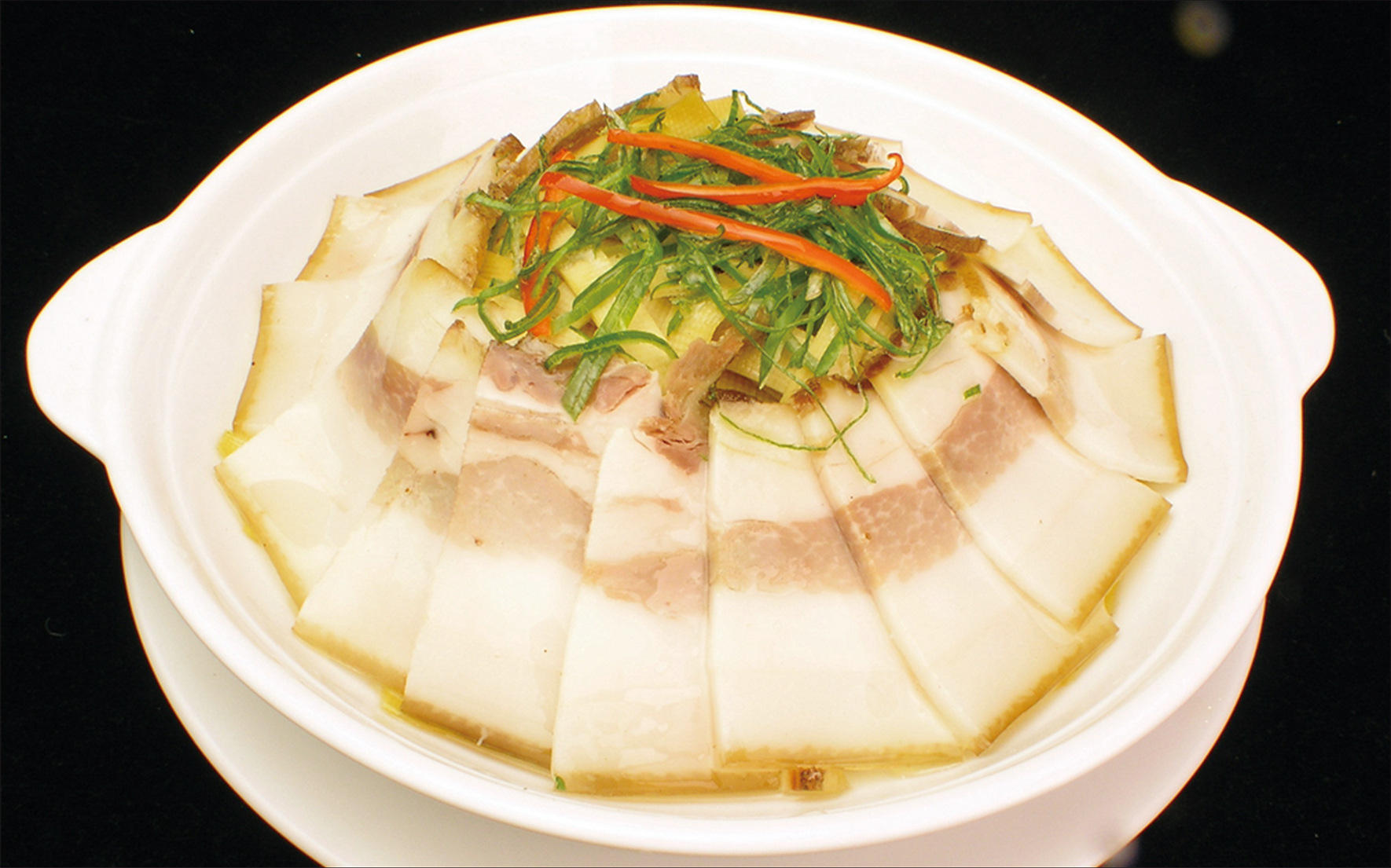 咸肉蒸百叶